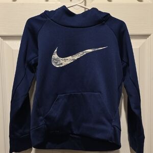 Nike Navy Sweatshirt with White Swoosh
